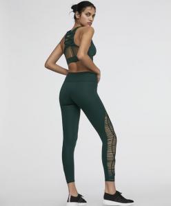 Yeşil Makrome Kısa Paça Tayt