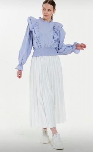 Motra Melisa Gömlek - Beyaz