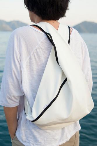 Beyaz İnce BeeBag - Kol ve Sırt Çantası