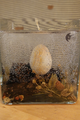 Dekoratif Mum - Akik Taşı (Agate Crystal)