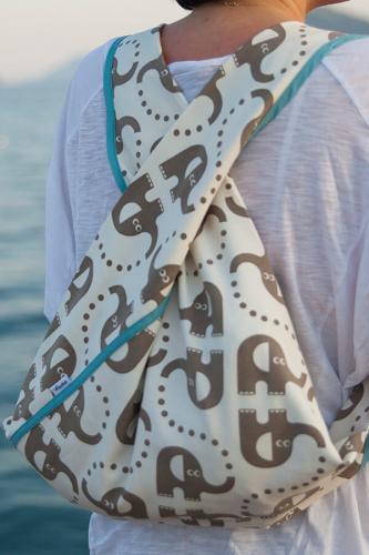 Fil Desenli BeeBag - Kol ve Sırt Çantası