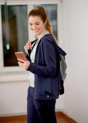 Kapişonlu Sweatshirt - Lacivert