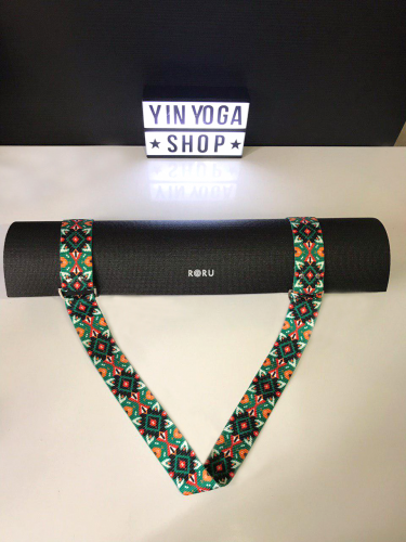 Mat Taşıma Askısı - Yeşil Etnik Desenli