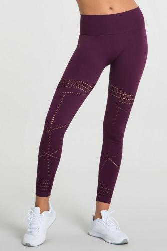 Pipa File Detaylı Tayt - Mor