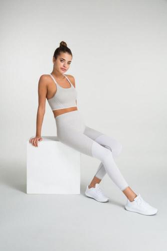 Surrey Ayarlanabilir Askılı Çift Katlı Spor Bra - Gri