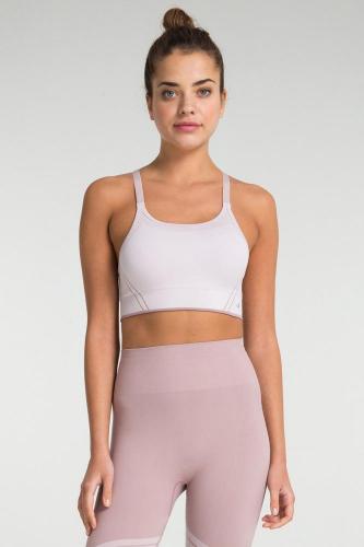 Surrey Ayarlanabilir Askılı Çift Katlı Spor Bra - Pembe