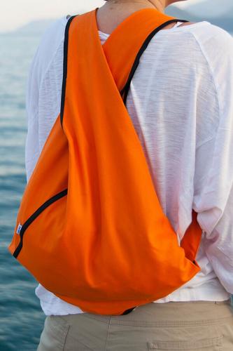 Turuncu Kumaş BeeBag - Kol ve Sırt Çantası
