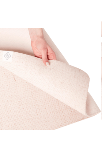Yoga Matı - Doğal Kauçuk / Jüt - 4 mm - Bej