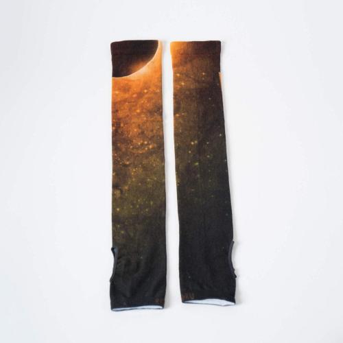 Yoga / Pilates Çorabı - Yüksek Kesim Turuncu Moon